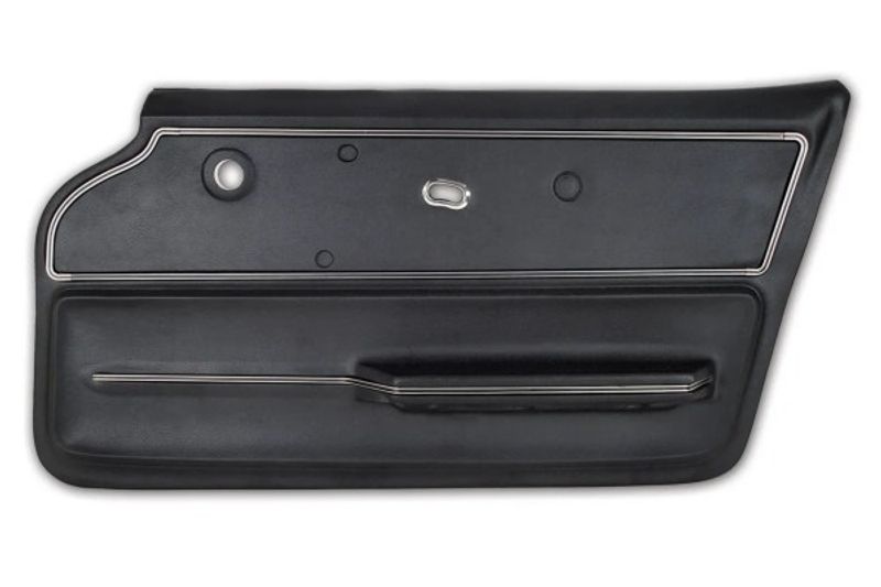 1967 CORVETTE CONVERTIBLE DOOR PANEL WITH TRIM RH BLACK